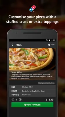 Dominos android App screenshot 1