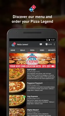 Dominos android App screenshot 2